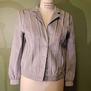 St. Croix vintage women's suede bomber. Size S.